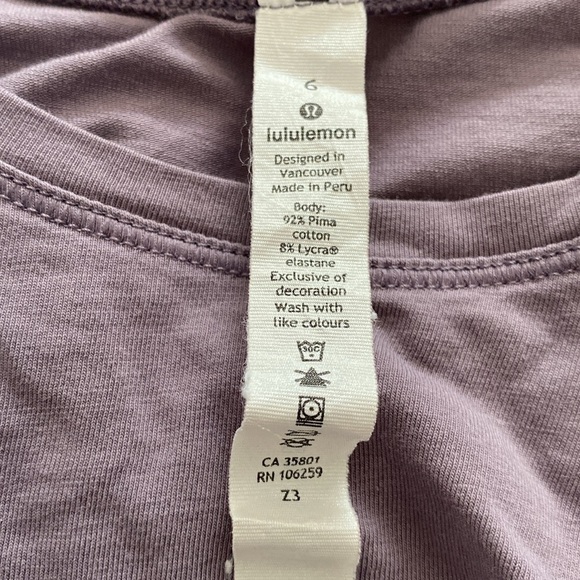 Lululemon Cinch It Long Sleeve Dusky Lavender - Picture 6 of 7